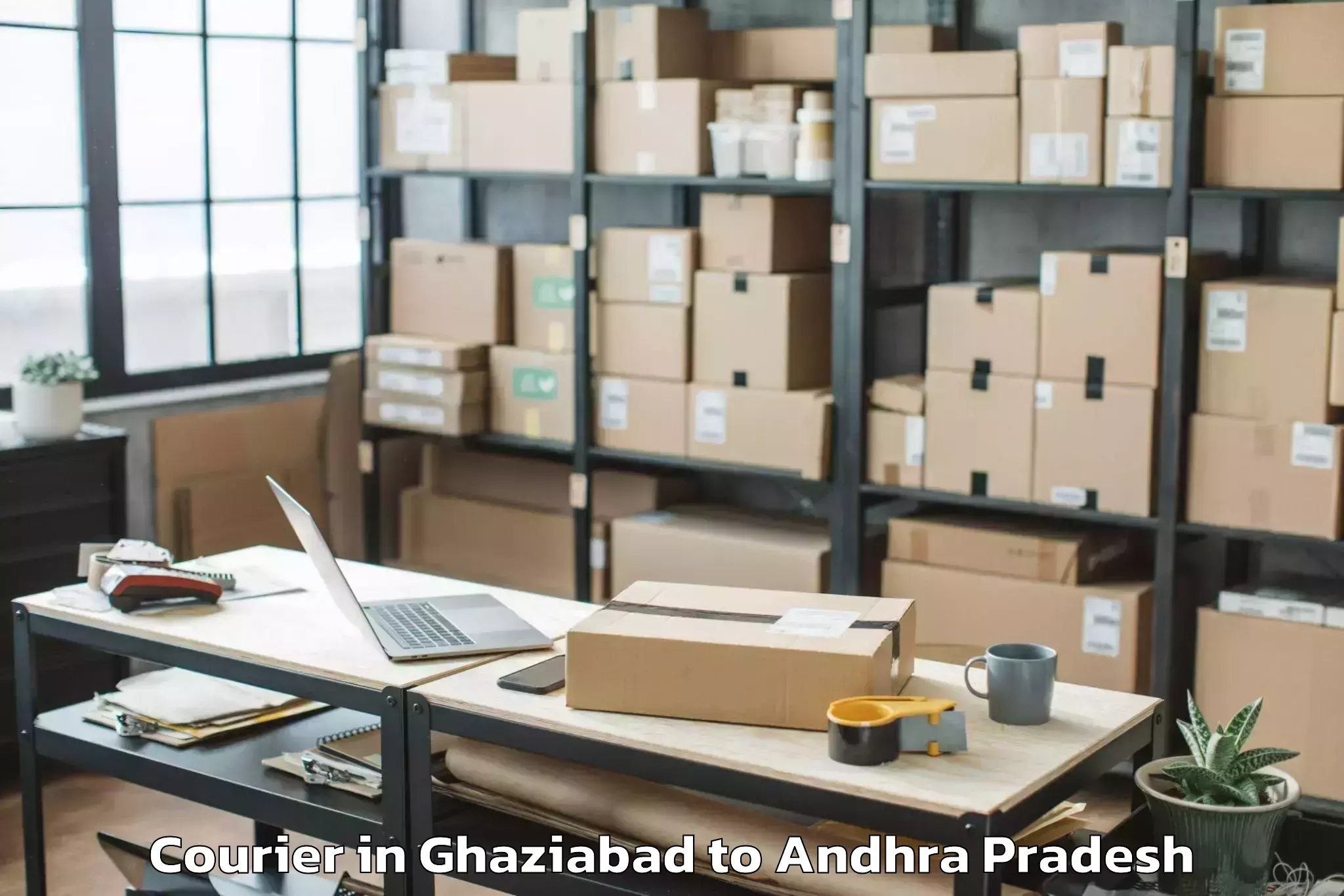 Trusted Ghaziabad to Lakkavarapu Kota Courier